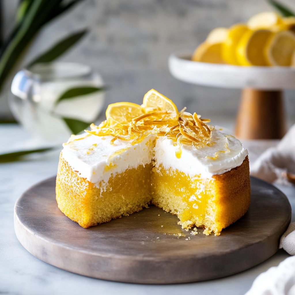Recipe preparation for Olive Oil Cake with Candied Lemons