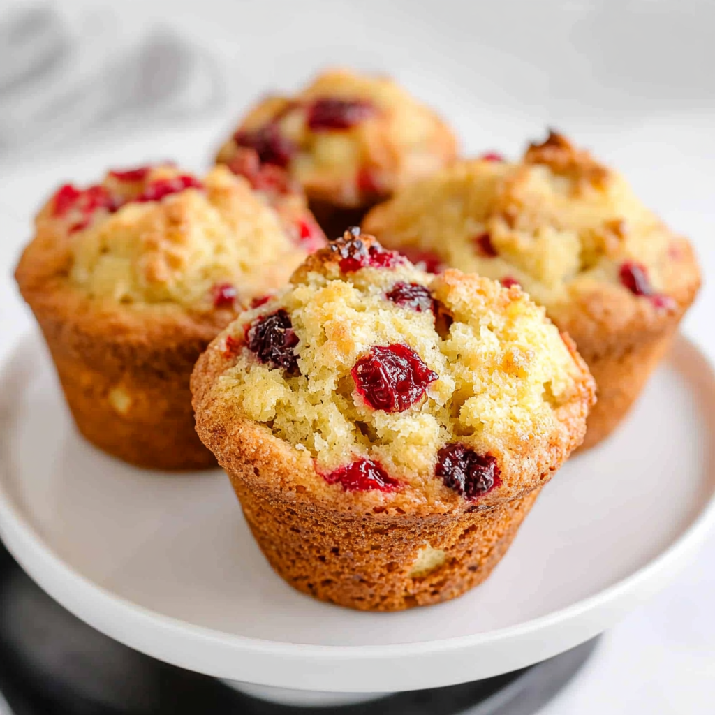 Recipe preparation for Cranberry Orange Cottage Cheese Muffins