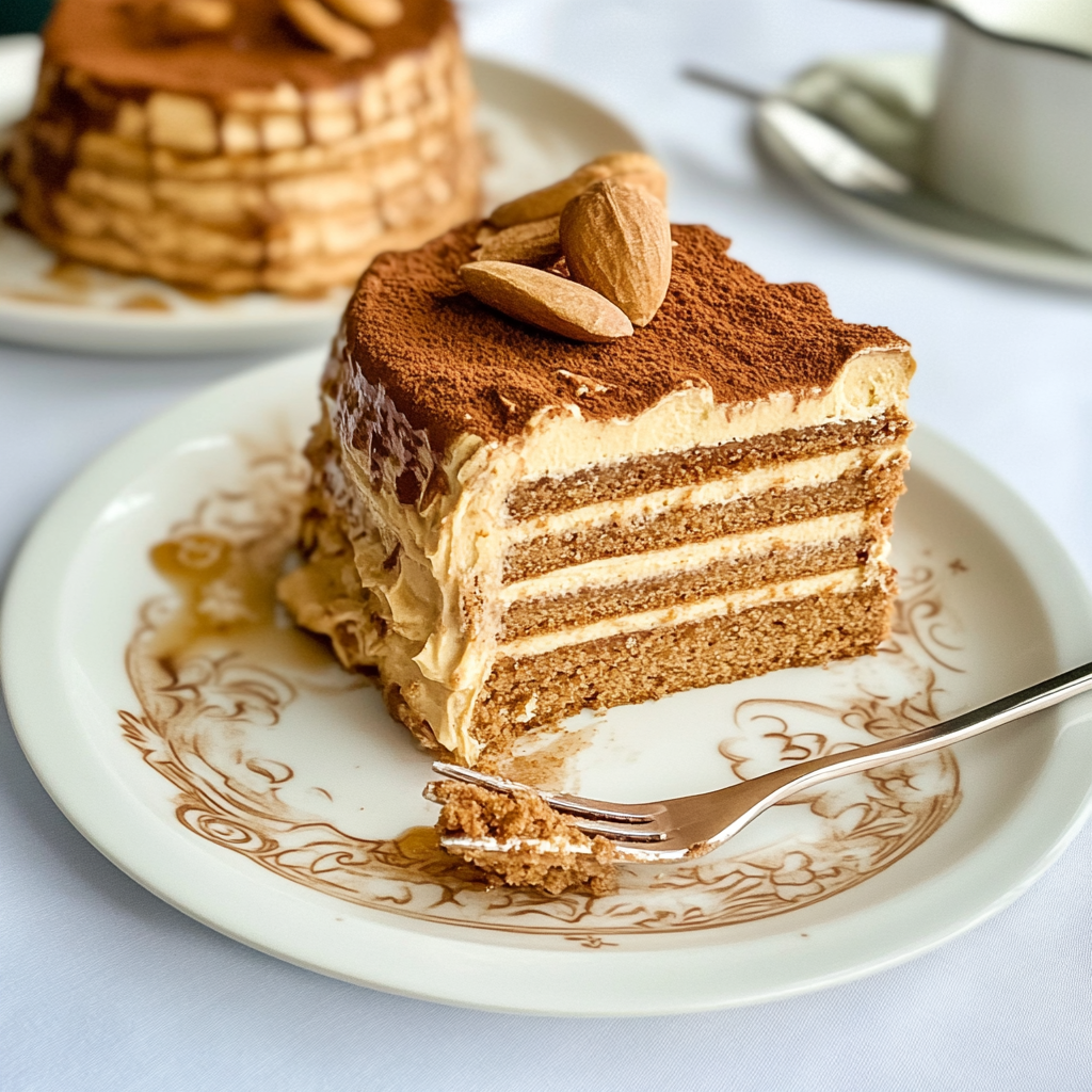 Recipe preparation for Biscoff Icebox Cake