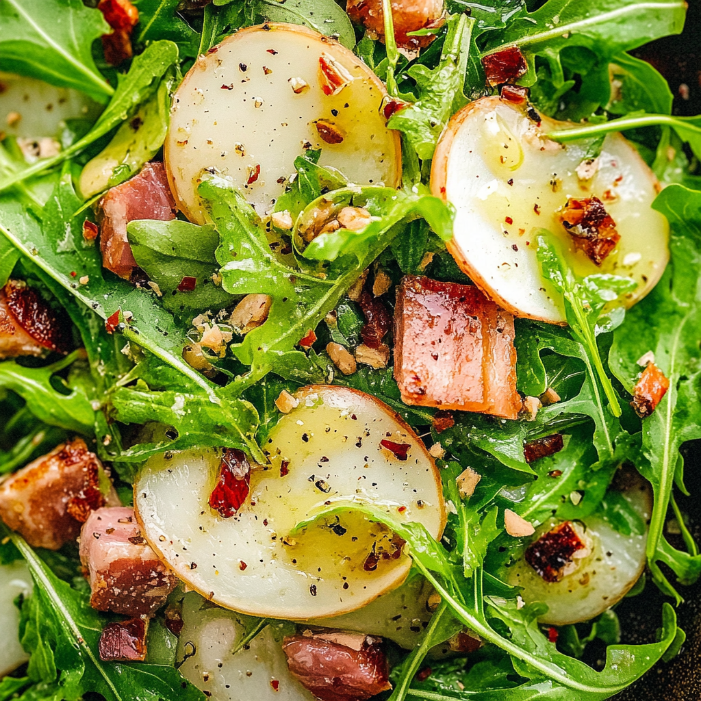 Recipe preparation for Shaved Fennel, White Bean, and Arugula Salad with Tuna