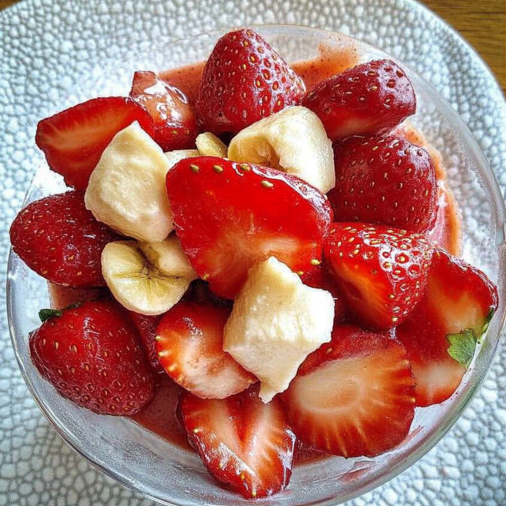 Recipe preparation for Swift Strawberry Salad