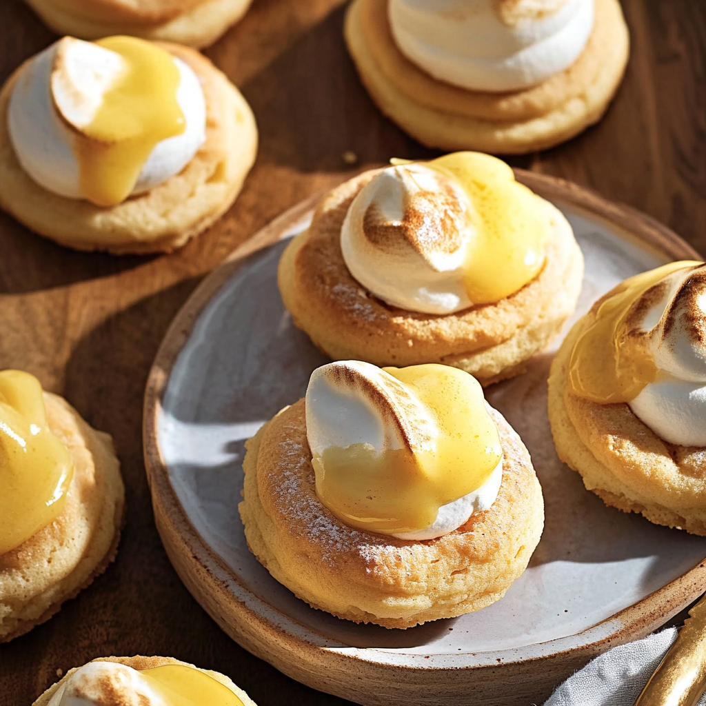 Recipe preparation for Lemon Meringue Cookies