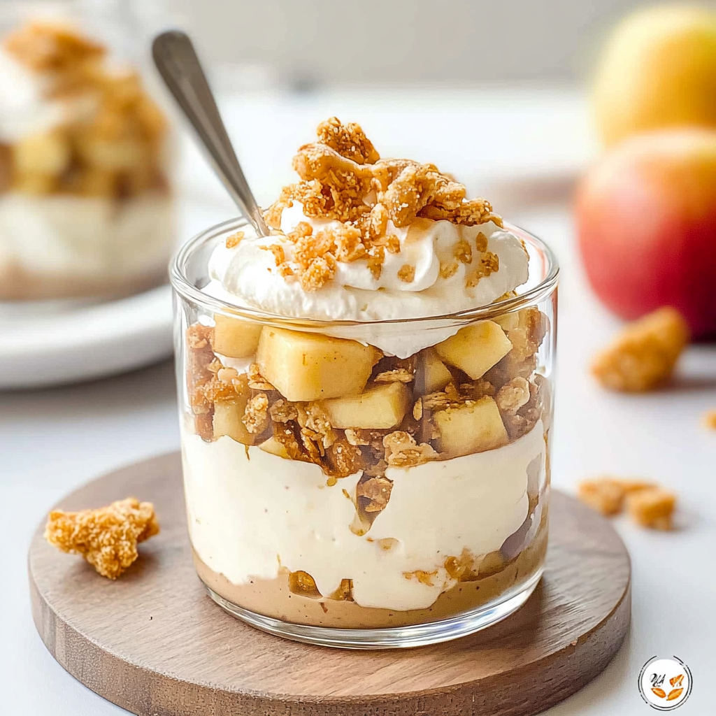 Recipe preparation for Apple Pie Parfait