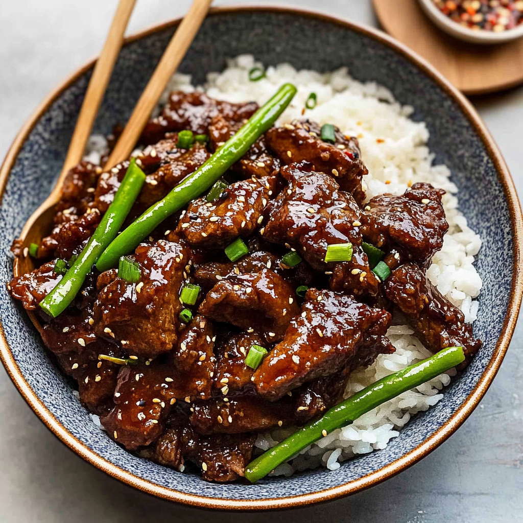 Recipe preparation for Easy Mongolian Beef