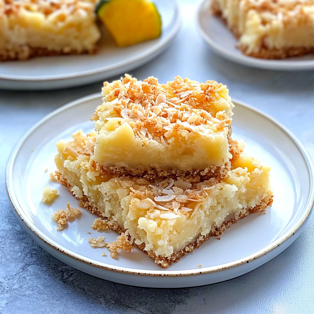 Recipe preparation for Pineapple Coconut Bars