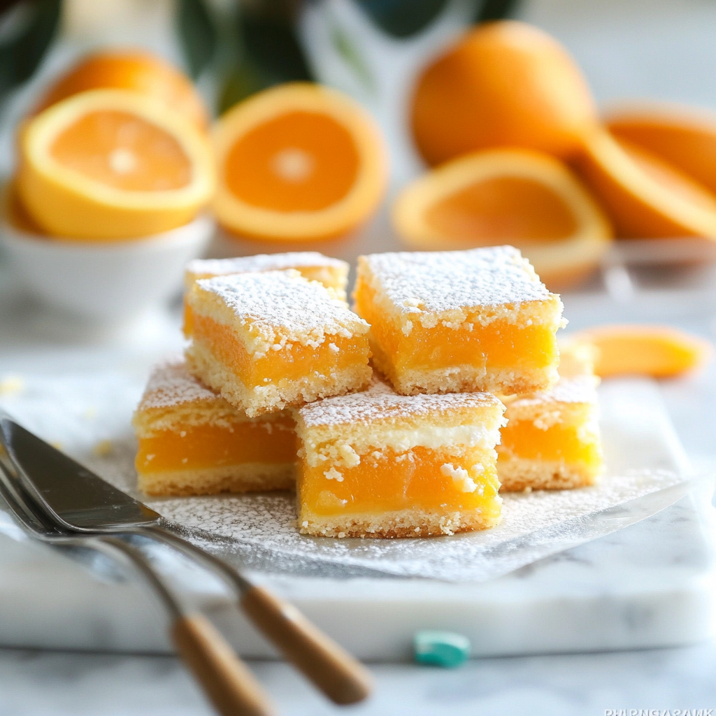 Recipe preparation for Orange Bars