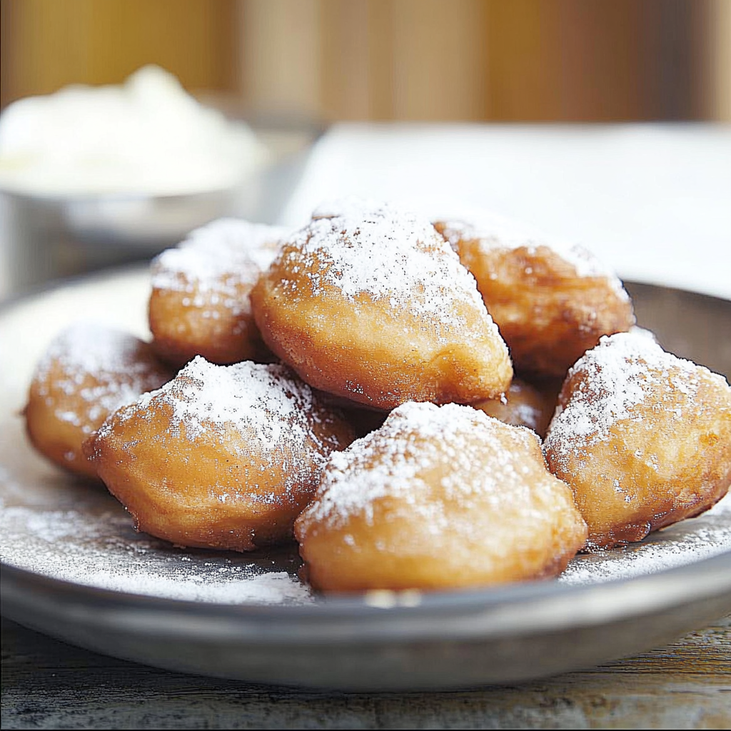 Recipe preparation for Baked Brown Butter Beignets