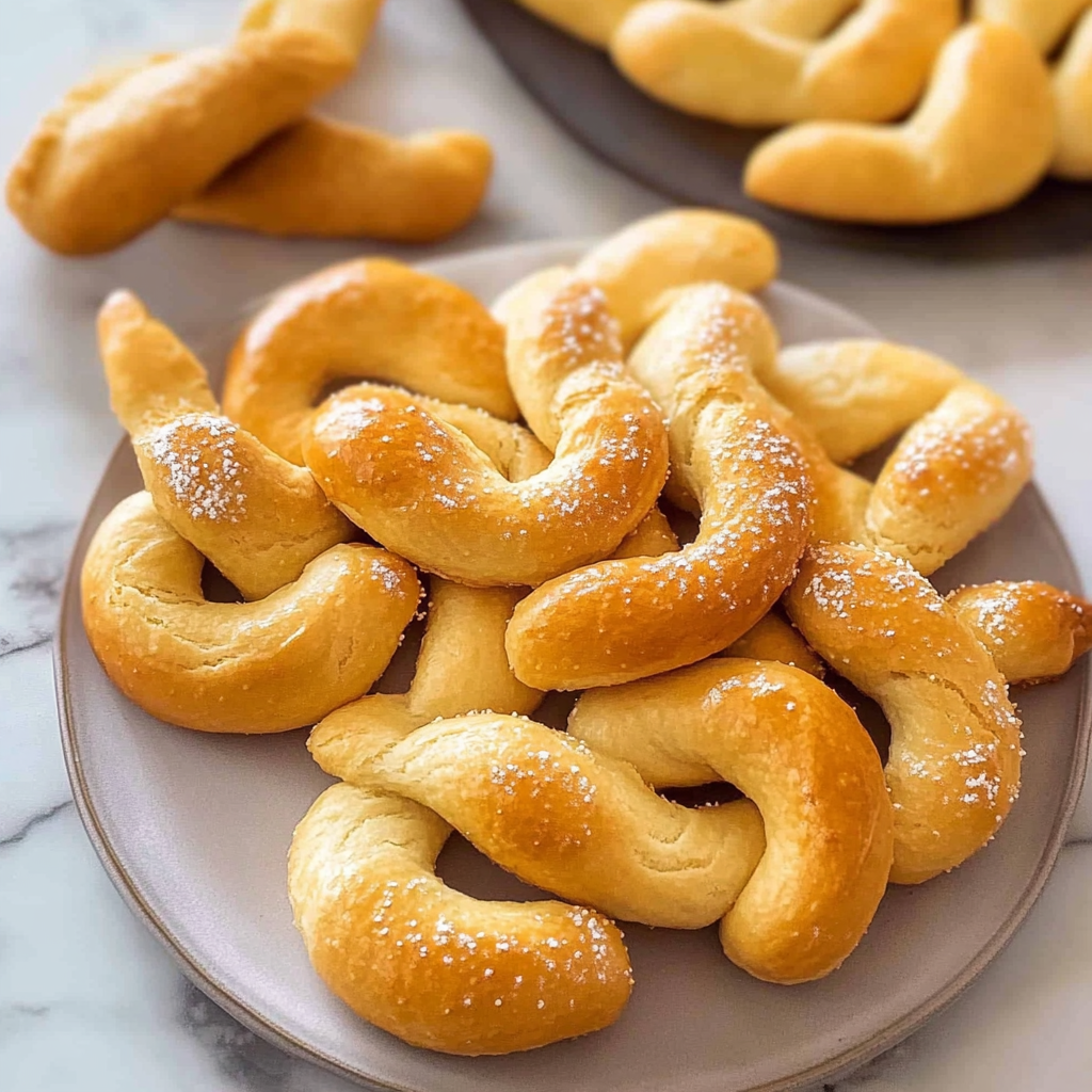 Recipe preparation for Greek Easter Cookies