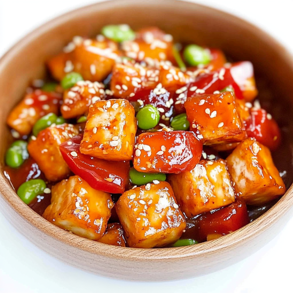 Recipe preparation for Sweet & Sour Tofu