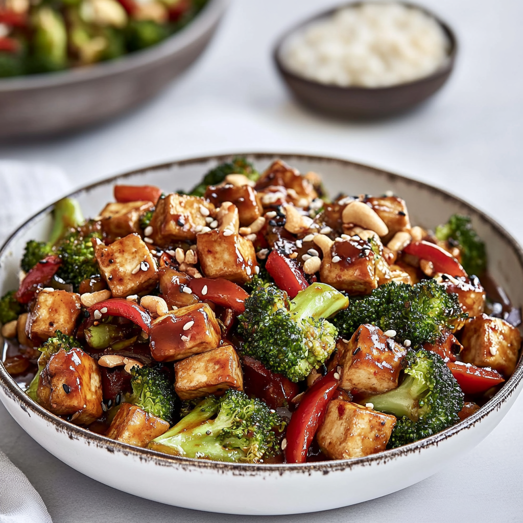 Recipe preparation for Sesame Tofu & Broccoli