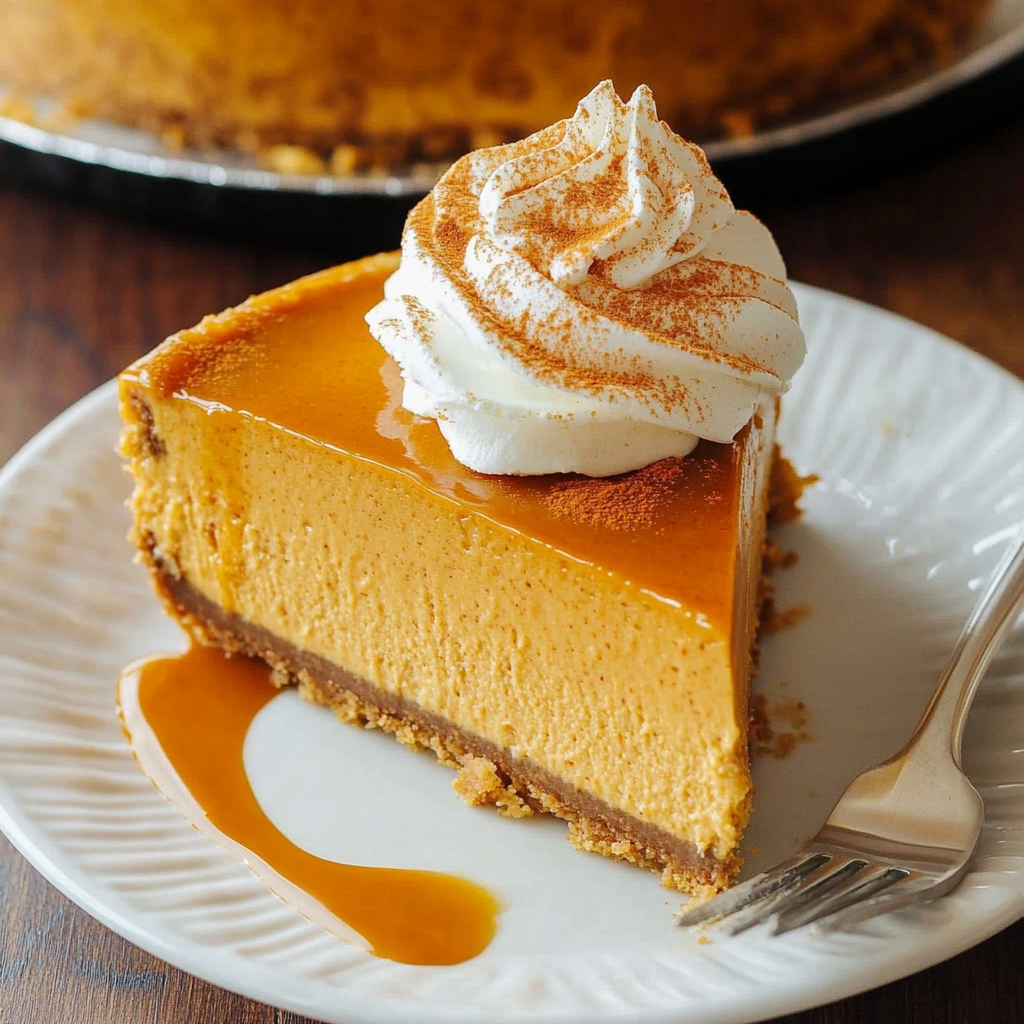 Recipe preparation for Pumpkin Cheesecake