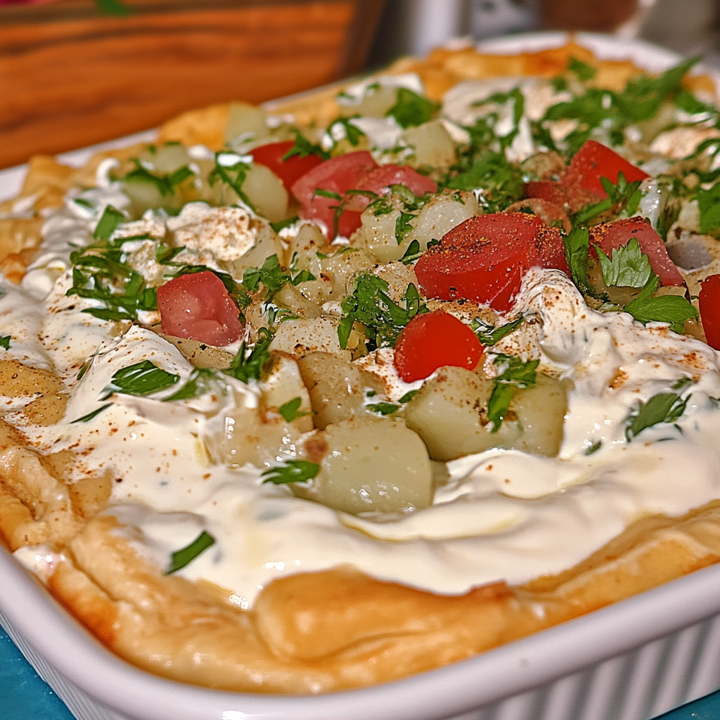 Recipe preparation for Greek Elegant Dip